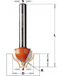 Frezarka CMT CMT HM CUTTER D=19 d=6.35 R=3.2 I=13S=12.. DECORATIVE.