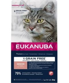 Eukanuba EUKANUBA Grain Free senior salmon - sucha karma dla kota - 2 kg