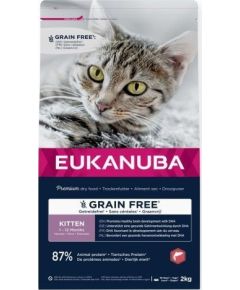Eukanuba EUKANUBA Grain Free kitten salmon - sucha karma dla kota - 2 kg