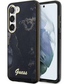 Guess GUHCS23SHTMRSK S23 S911 czarny|black hardcase Golden Marble Collection