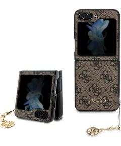 Guess GUHCZF5GF4GBR F731 Z Flip5 brązowy|brown hardcase 4G Charms Collection