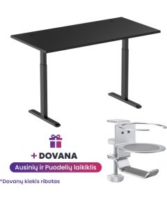 Adjustable Height Table Up Up Bjorn Black, Table top M Black