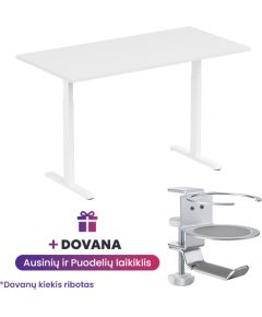 Adjustable Height Table Up Up Bjorn White, Table top L White