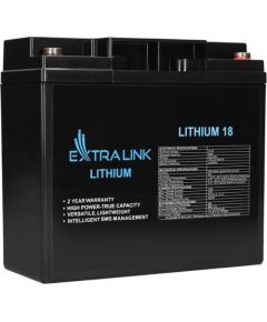 ExtraLink Akumulators LiFePO4 18AH 12.8V BMS EX.30417