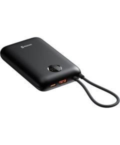 Swissten Voltbox 35W Ārējās uzlādes Baterija 30000 mAh ar iebūvētiem USB-C un Lightning kabeļiem