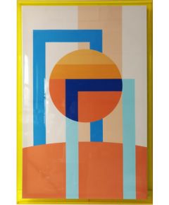 Wall art WALLY 80x120cm, abstract day, acrylic