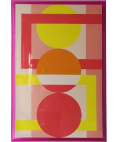 Wall art WALLY 80x120cm, abstract sunset, acrylic