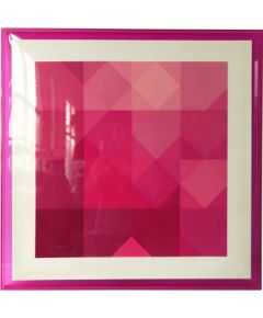Wall art WALLY 80x80cm, pink, acrylic