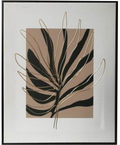 Wall art WALLY 40x50cm, decorative leaf 2