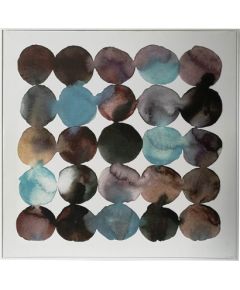 Wall art WALLY 60x60cm, blue abstract circles