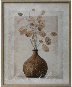 Kanva ar rāmi WALLY 40x50cm, augi apaļā vāzē