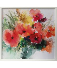 Wall art WALLY 40x40cm, marigolds