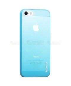 HOCO Ultra thin transparent Hard Back Cover Case For iPhone 5S/5 - Blue (Ir veikalā)