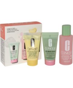 Clinique CLINIQUE SET (ALL ABOUT CLEAN 30ML+CLARIFYING LOTION EXFOLIATOR 60ML+MOISTURIZING GEL 30ML)