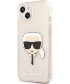 Karl Lagerfeld Apple  iPhone 13 TPU Full Glitter Head Case Gold
