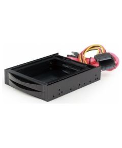 Gembird 3.5 mobile rack for 2 SATA 2.5 drives Black