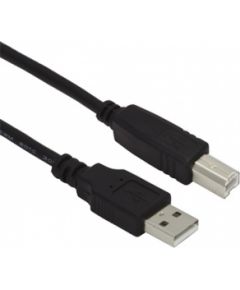 Kabelis Brackton USB Male - USB Male B 3m Black