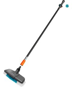 GARDENA Cleansystem washing set hard with handle M, washing brush (grey/turquoise, working width 27cm)