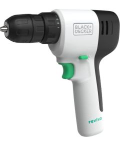Black&decker BLACK+DECKER reviva cordless drill/driver, 12 volts (white/black, integrated Li-ion battery 1.5 Ah)