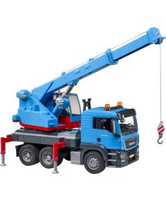 BRUDER MAN TGS crane truck, model vehicle