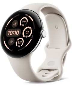 Google Pixel Watch 3 AMOLED 45 mm Digital Touchscreen 4G Silver Wi-Fi GPS (satellite)