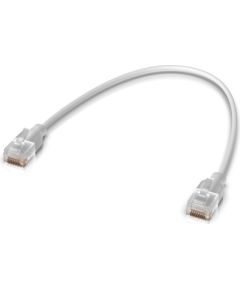 Ubiquiti UACC-Cable-Patch-EL-0.3M-W networking cable Translucent, White Cat6