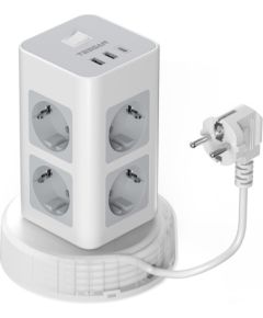 Tessan TPS03RX-DE-C power strip (white)