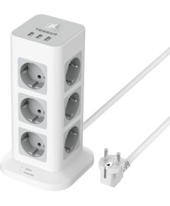 Tessan TS-TPS04-DE power strip (white)
