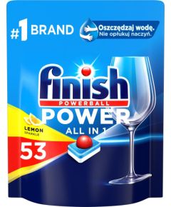 Tabletes trauku mazg.mašīnai Finish  Power All-in-1 53 lemon