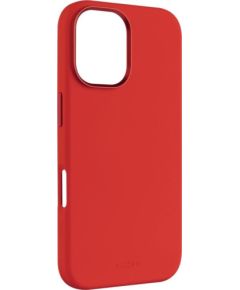Fixed MagFlow | Back cover | Apple | iPhone 16 | Liquid silicon | Red