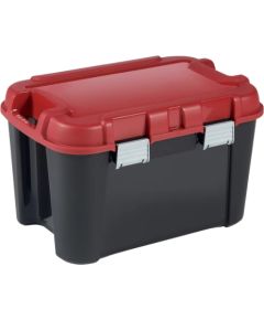 Keter Коробка с крышкой Totem 60л 59x39,5x36см черный/красный