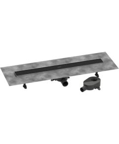 Hansgrohe dušas kanāls RainDrain Go, 800 mm, flīzējams, matēts melns