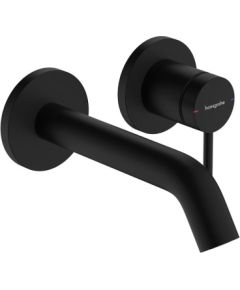 Hansgrohe izlietnes maisītāja Tecturis S virsapmetuma daļa, 2MC, no sienas, iztece 165 mm, matēta melna