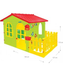 Mochtoys Bērnu dārza mājiņa ar sētiņu 190x127x118  cm 12243