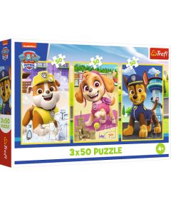 TREFL PAW PATROL Pužļu komplekts Mūsu suņi, 3x50 gab.