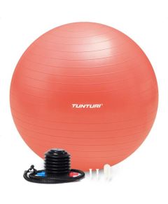 Tunturi Gymball Anti Burst Vingrošanas bumba ar pumpi 65cm, Rozā zelta krāsa