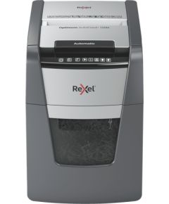 Rexel Optimum AutoFeed+ 100M Paper Shredder, Micro-cut shredding 2x15mm 55dB P-5 34L, Grey/Black