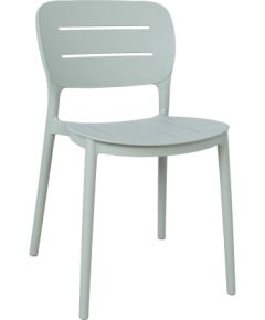 Chair MANGO 42,5x53,5xH79cm, greenish gray plastic