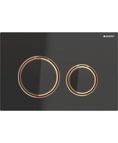 Geberit Sigma 21 Dual Flush Actuator with Zinc Frame in Red Gold