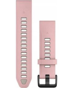 Siksniņa Garmin QuickFit-Armband 20 mm Silikon Dust Rose/Nebelgrau