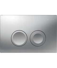 Geberit Delta25 Flush Plate for Dual Flush - Matt Chrome Plated