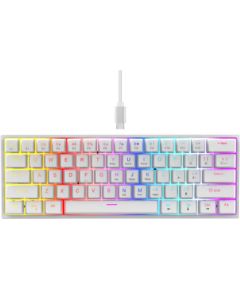 RoGer K61 Spēļu Mehāniskā tastatūra RGB / Balta