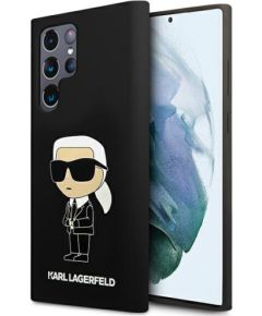 Karl Lagerfeld KLHCS23LSNIKBCK S23 Ultra S918 hardcase czarny|black Silicone Ikonik