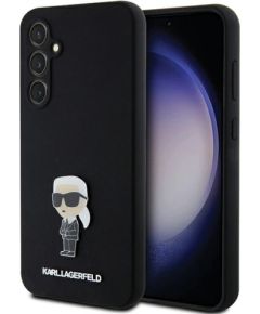 Karl Lagerfeld KLHCS23FEMHHKNPK S23 FE S711 melns silikona Ikonik metāla piespraude