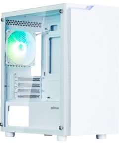 Zalman T4 Plus White  Mini Tower Case, 120mm ARGB Fan x1