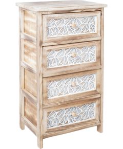 Chest of drawers KASEKE with 4-storage units 40x29x73cm, natural