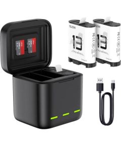 Three-channel battery charger for GoPro Hero 13 Black Telesin (S0-BCG-10-TGP)