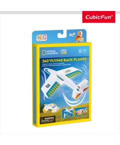 CUBIC FUN National Geographic 3D dėlionė Lidmašīnas, Kas Lido 360° Leņķī Un Atgriežas