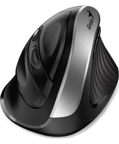 Mouse wireless, Genius Ergo 8250S, black and silver, optical, 1600DPI