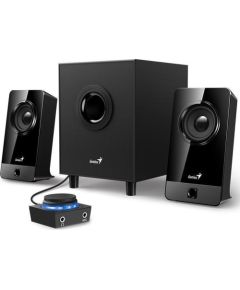 Genius loudspeakers SW-2.1 300X, 2.1, 10W, black, control panel, microphone input, 3,5 mm jack, 25Hz~18kHz